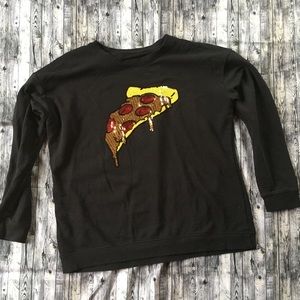 🔵3/$25:4/$30 🍕Sequined Pizza Sweatshirt